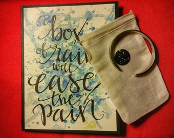 Grateful Dead - Box of Rain card+bracelet set