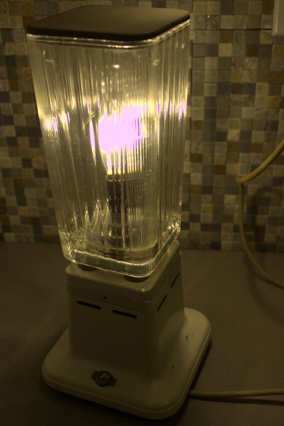 White Retro Vintage Dormeyer Blender Desk Lamp or Table Light