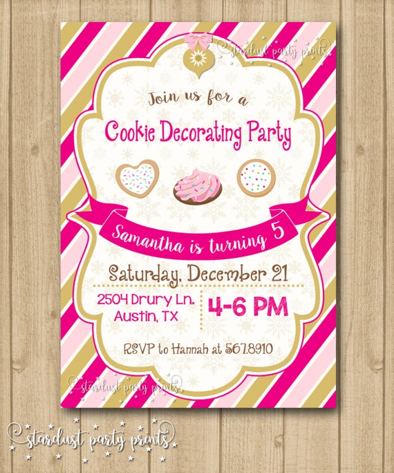 Cookie Birthday Party Invitations 9