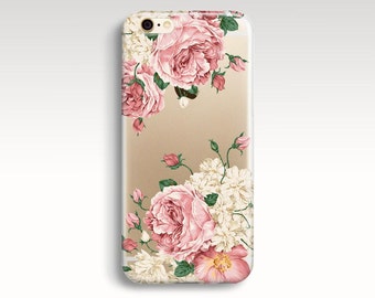 iPhone 7 Plus Case, Roses iPhone 6s Case, Clear Rubber iPhone 5s Case, iPhone 7 Case, iPhone 6s Plus, Transparent iPhone 6 Case, iPhone SE