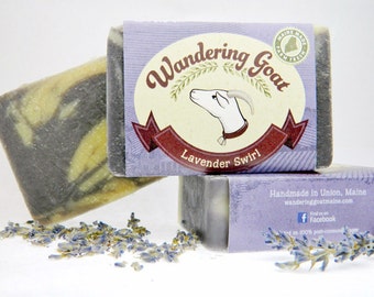 Lavender Swirl Goat's Milk Soap