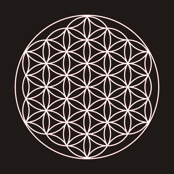 Download Flower of Life Symbol svg ai dxf cdr pat jpeg