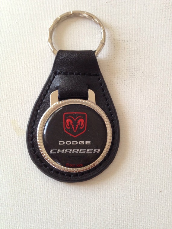 Dodge Charger Keychain Genuine Leather Key Chain