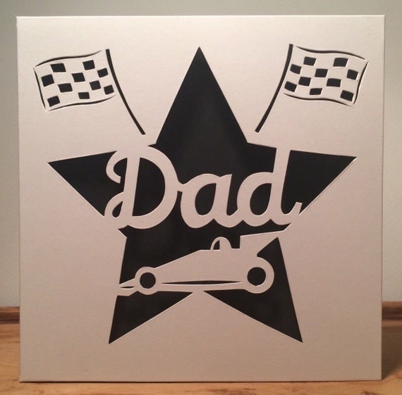 Dad Card F1 Card Racing Car Card Formula By Handcutgreetingcards 9404