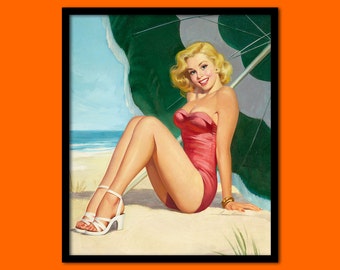 Pin up girl posters Etsy