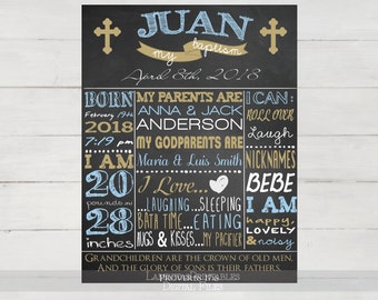 Baptism chalkboard, baptism sign, baptism boy, baptism boy gift, baptism decorations, Christening Chalkboard, christening boy, printable