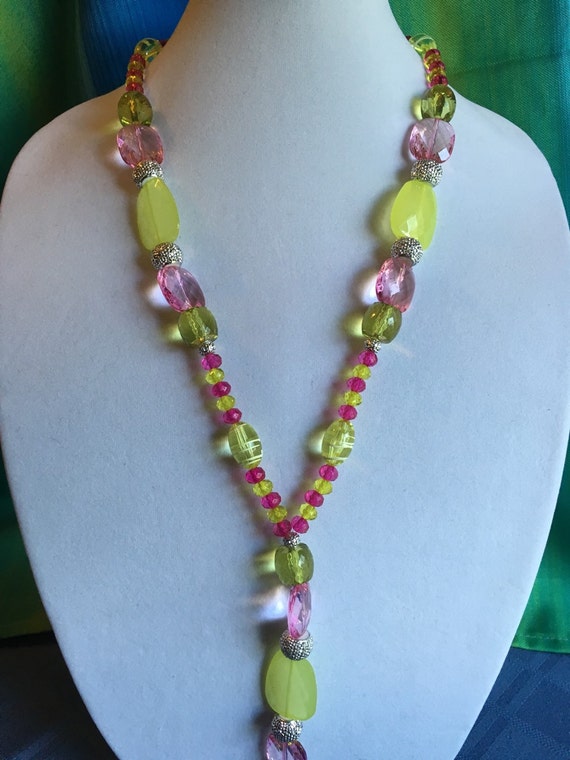 Pink and lime green by Lammyards on Etsy