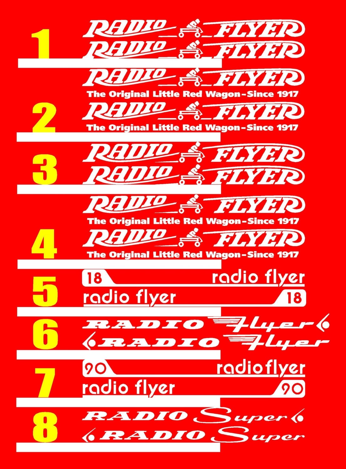 What Do The Numbers Mean On A Radio Flyer Wagon