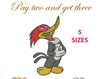 Embroidery Woody Woodpecker
