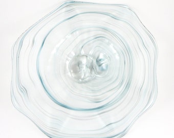 Hand Blown Glass Platter