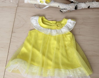Baby Prop,Sitter Prop,Photography Props,Summer Dress,Baby Photography,Yellow Dress,Birthday Dress,Baby Girl,Ready to Ship, Zoraya Baby Props