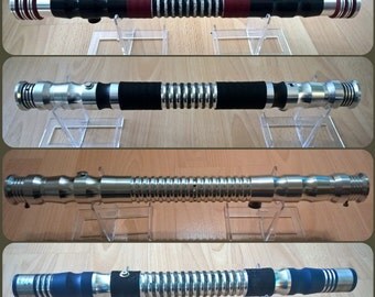 Custom "Destiny" lightsaber staff, combat-ready