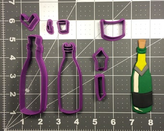 Wine Bottle 100 Cookie Cutter Set