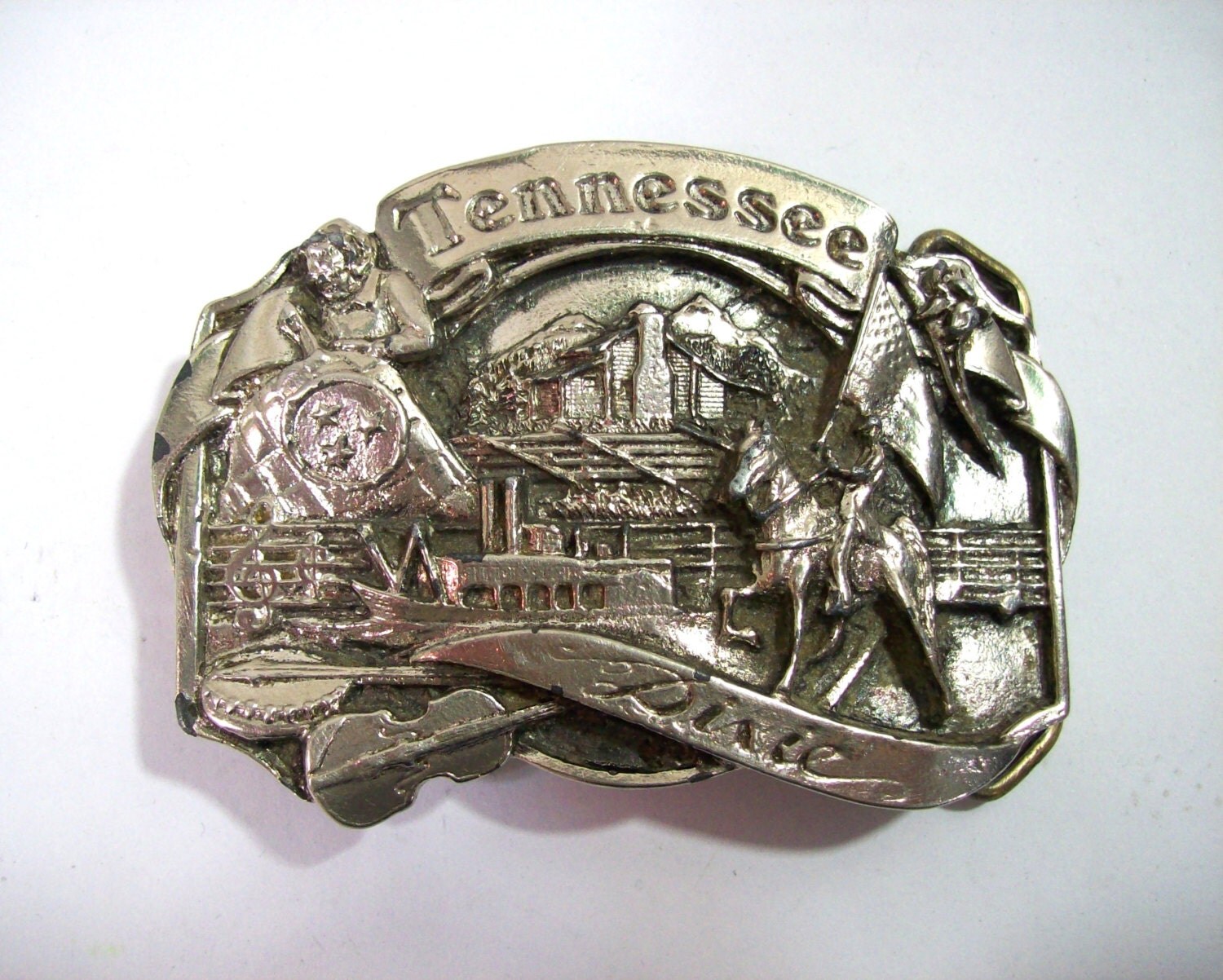 Tennessee Belt Buckle Belt Buckle Vintage Belt Buckle