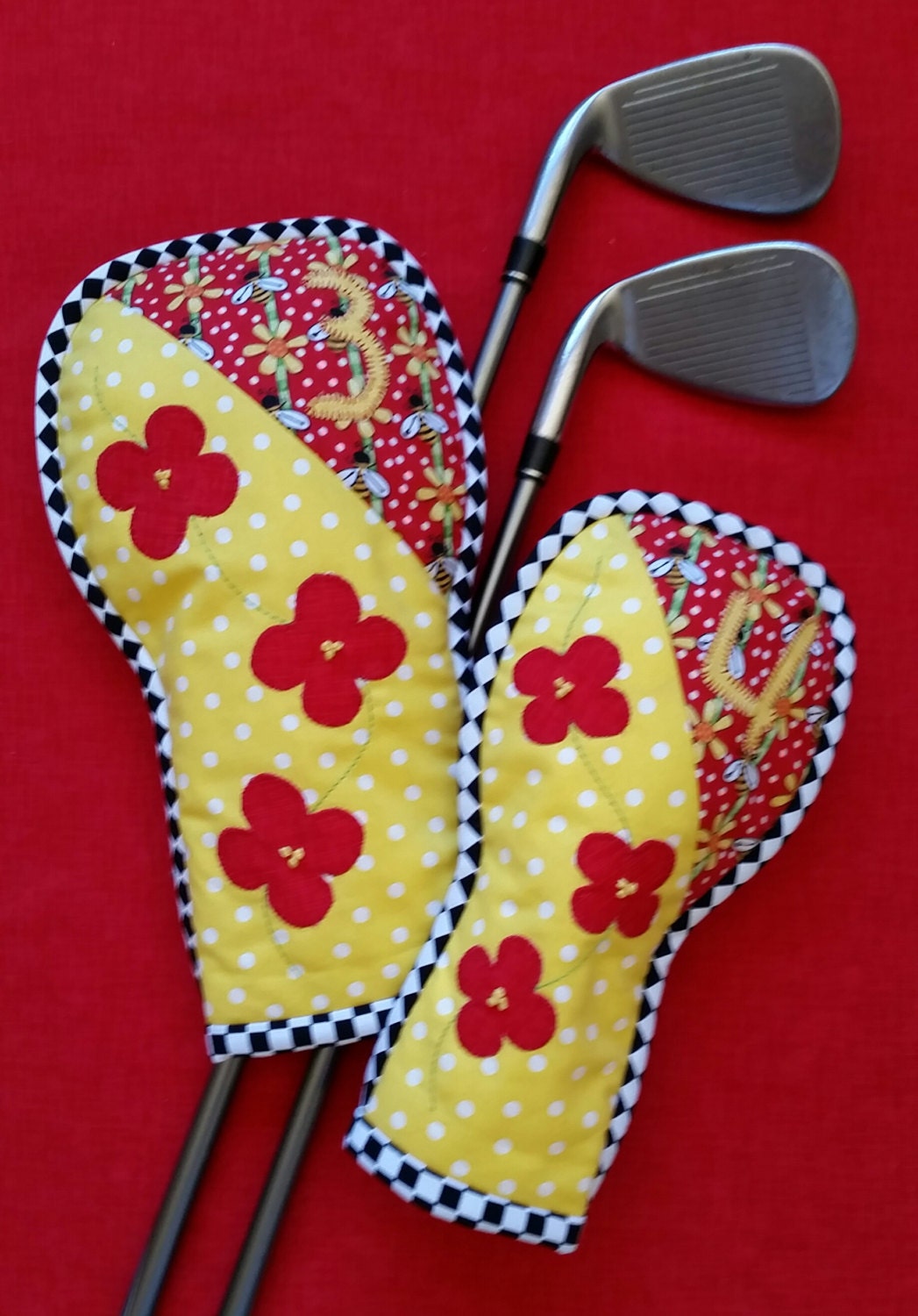 Golf Club Head Cover Sewing Pattern Flower by