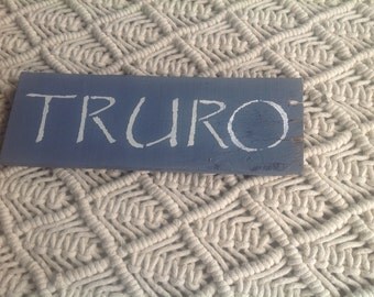 Truro Sign, Cape Cod, Coastal,Nautical, Beach, Starfish, Shells! Massachusetts