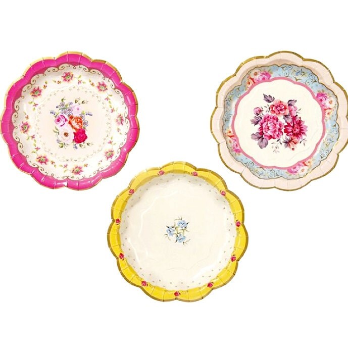 Paper Plates Cake Plates Dessert Plates Bridal Tea Party