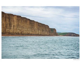 Landscape Photography PRINT, The Cliffs at West Bay - 4, Wall Art