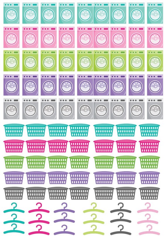 Laundry Planner Sticker by SandysPaperShack on Etsy