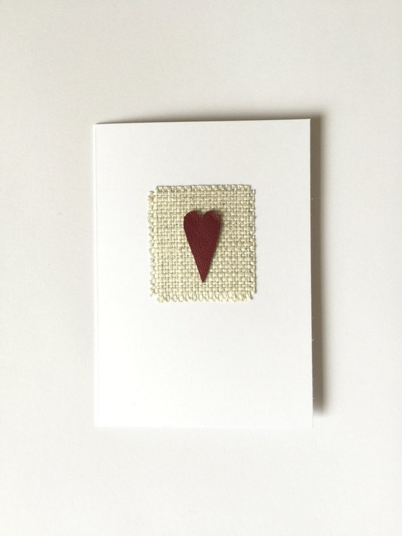 4th Anniversary  Card Leather Linen  Love For Husband Wife Him 