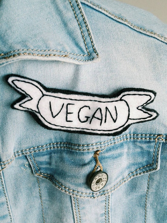 Vegan Hand Embroidered Patch