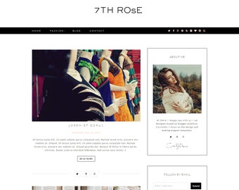 7th Rose - A Blogger Blog Theme - Fashion Blogspot Theme - Personal Blogger Template - Responsive Templates