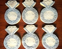 wedding ring cookie favors