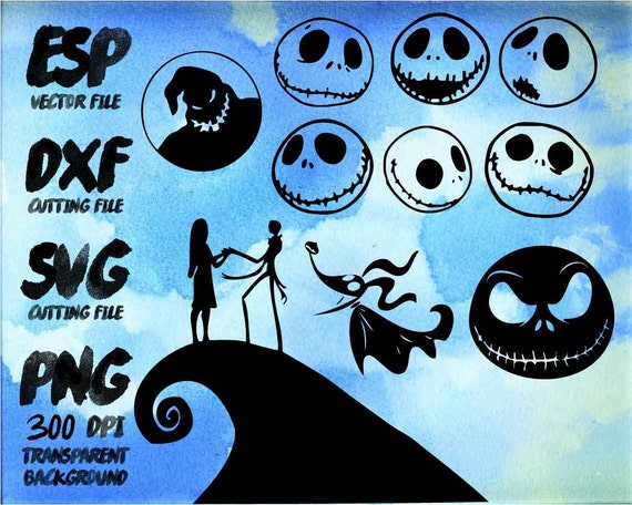 Download Jack Skellington the nightmare before christmas Clipart SVG