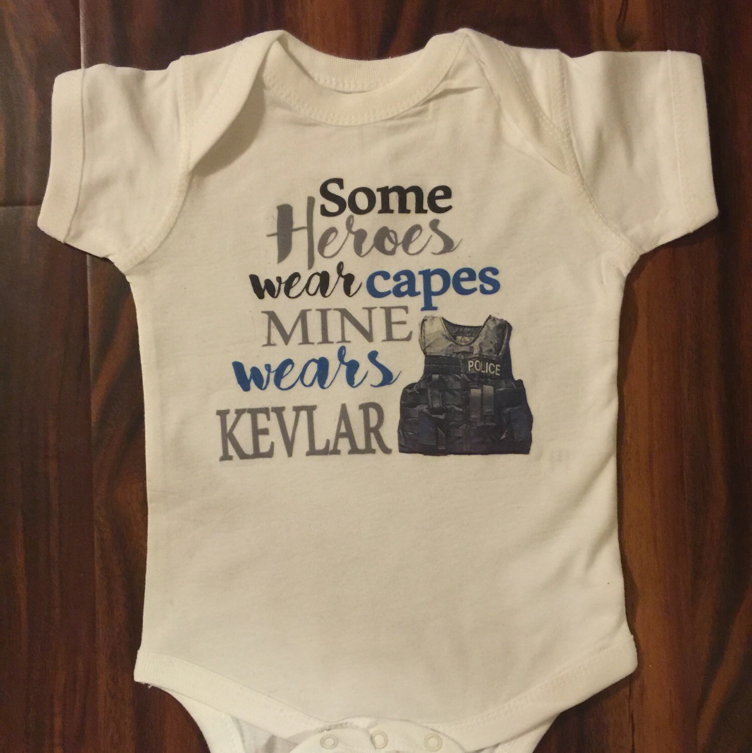 SPRING SALE Baby Police LEO shirt Bodysuit &quot;Some Heroes