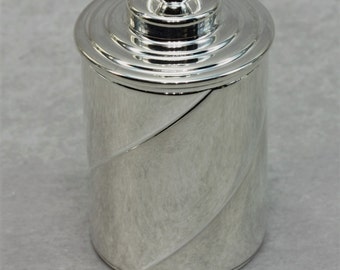 Thimble Case - Spiral - Silver Plate