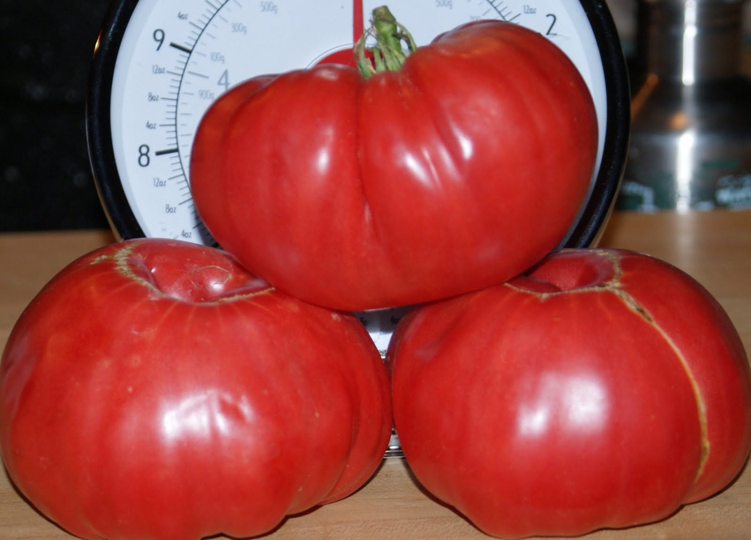 Tomato Giant Oxheart (200 thru 1/4 LB seeds) Sale. Huge Heirloom Fruit ...