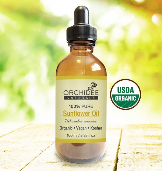 100ml Organic Sunflower Oil 100 Pure Vegan & Kosher