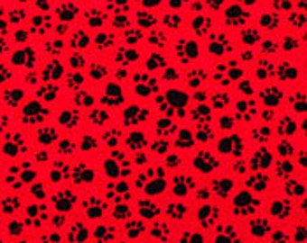 Paw print fabric | Etsy