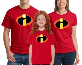 The Incredibles T-shirts Men's, Women's, Youth, Toddler and Baby Bodysuit Creeper Halloween Cosplay shirts