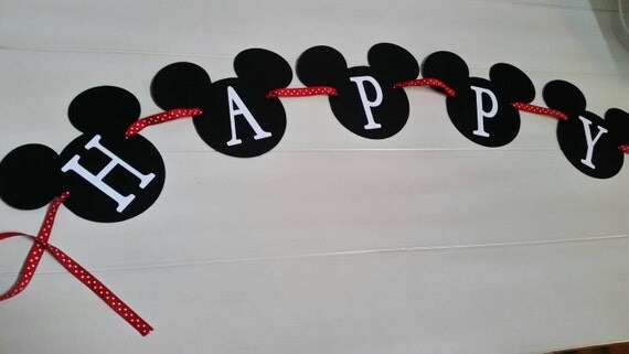 mickey mouse happy birthday banner mickey mouse happy birthday banner