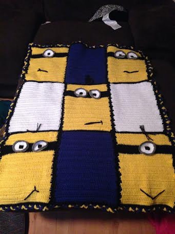 Items similar to Crochet Minion Blanket on Etsy