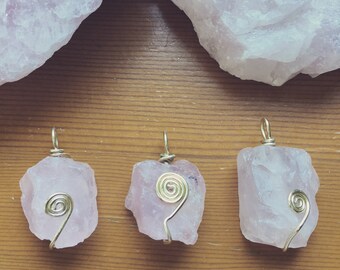 fake raw rose quartz