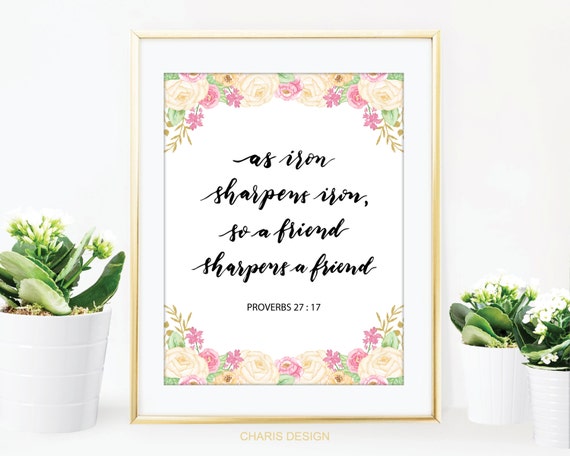 Items similar to Bible verse printable, Scripture printable, typography ...