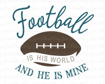 Football is His World Design for Silhouette and other craft cutters (.svg/.dxf/.eps/.png/.pdf)