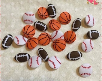 Sport Buttons/Football Buttons/Baseball Buttons/Basketball Buttons/Novelty Buttons/Multiple Choice For Many Craft Projects
