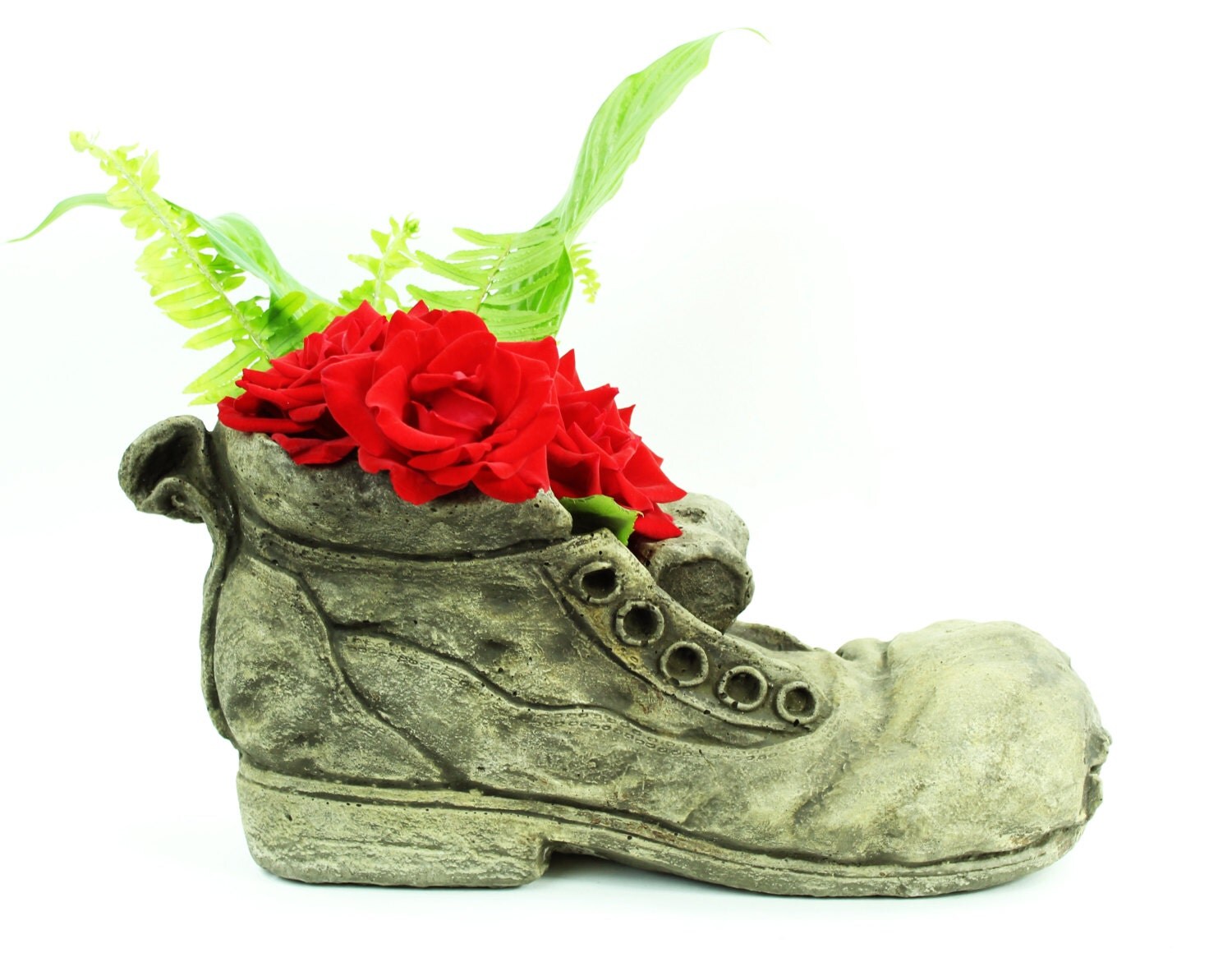 Shoe Concrete Planter Cement Pot Cast Stone container for Shoe Concrete Planter Cement Pot Cast Stone container for