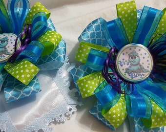Monster's INC Inspired Baby Shower Corsage, It's a Boy