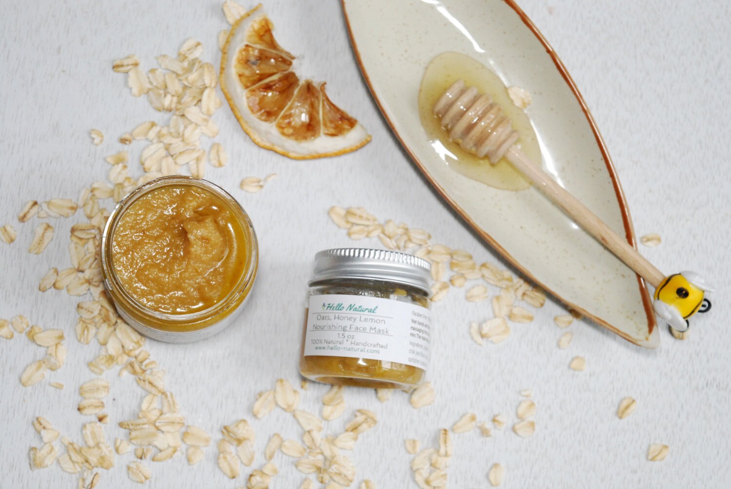 Oats Honey Lemon Face Mask Ready to Use Facial Mask Mask and