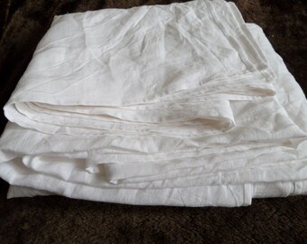 White LINEN FLAT SHEET seamless preshrunk Custom size oatmeal sheet Queen King Twin Single Full Double Natural Organic 100% Flax eco gift