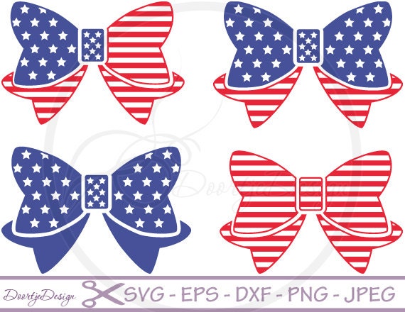 Download SVG 4th of July Bows dxf files 4th of July Bows eps files