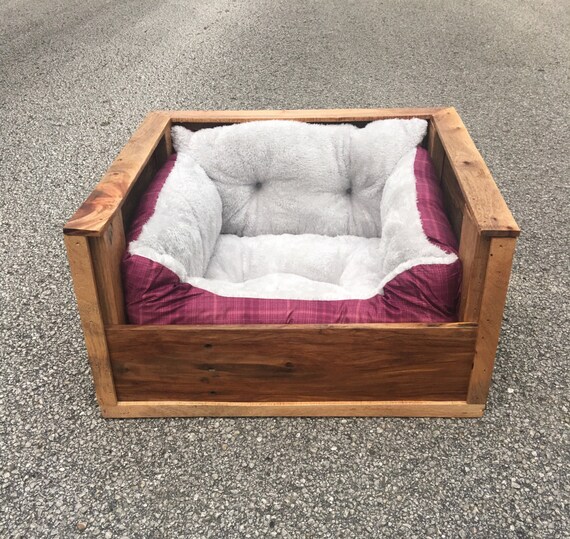 Small Dog Bed Pallet Dog Bed Wood Dog Bed by JGsCustomCharacter