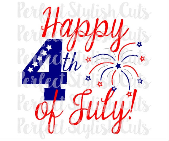 Download Happy 4th of July SVG DXF EPS png Files for Cutting