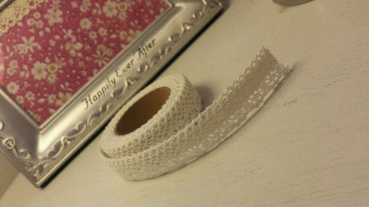 Fabric Lace Washi Tape Self Adhesive Stick On Pastel Shabby