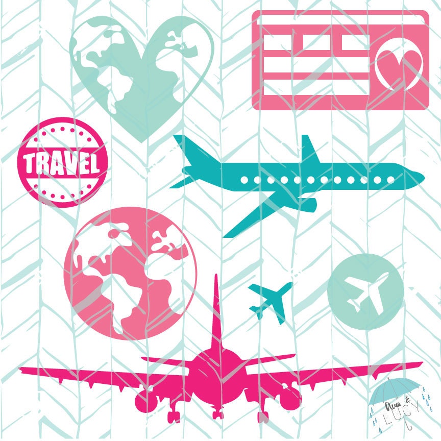 Travel SVG Vacation SVG Airplane SVG Digital Download