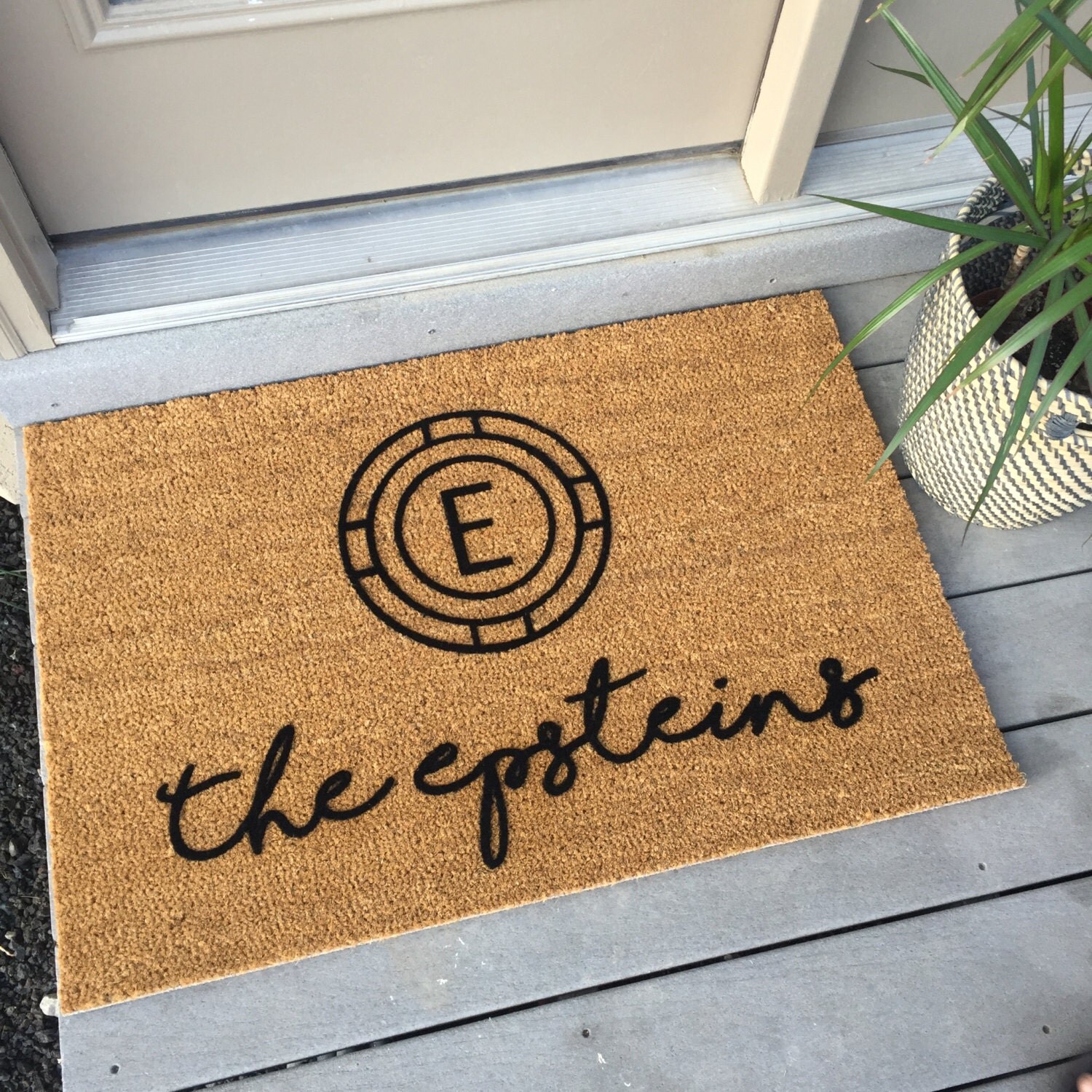 Personalized Door Mat Last Name Mat 23 x 35